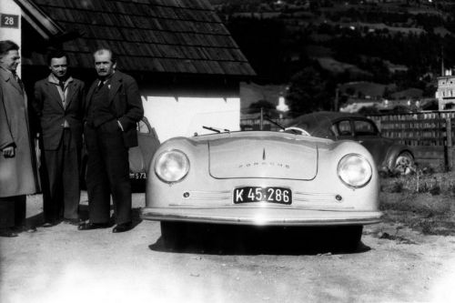 Ferdinand porsche 356 no. 1 famous photo classic poster print  (60cm x 40cm)