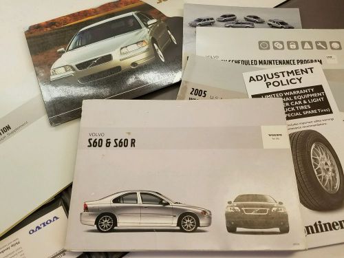 ☆☆☆ 2005 volvo s60 &amp; s60r owners manual set portfolio ☆☆☆