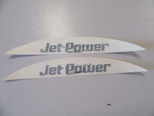Jet power decal pair (2) 4 1/4&#034; x 5/8&#034; 343204052096m marine boat