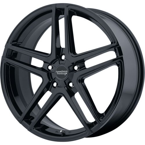 American racing ar907 17x7.5 5x120 +42mm black wheels rims ar90777552342