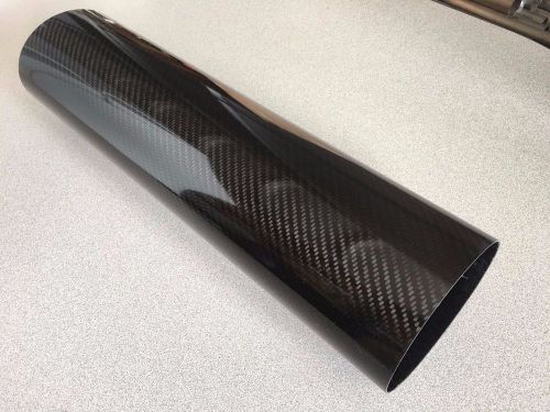 Oval carbon fiber muffler shell