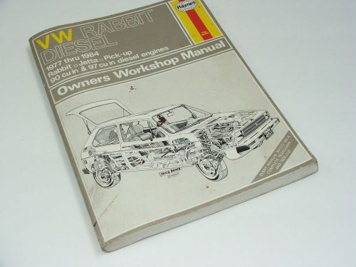 Haynes repair manual vw rabbit diesel 1977 - 1984 rabbit jetta pickup