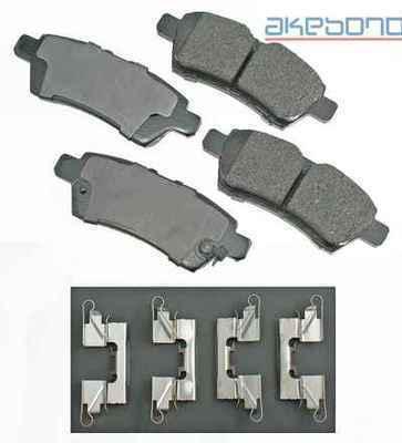 Akebono act1101 brake pad or shoe, rear-proact ultra premium ceramic pads