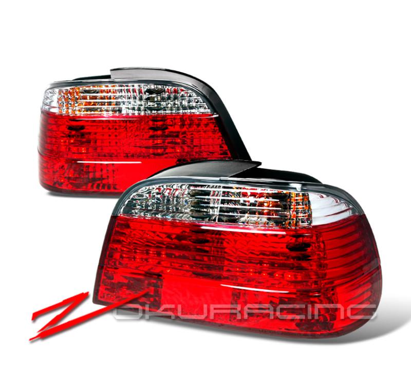 1995-2001 bmw e38 735i 740i 750il red clear tail lights