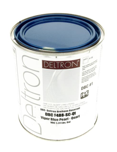 Ppg dbc deltron basecoat viper blue pearl quart auto paint