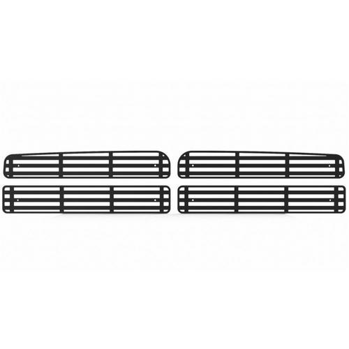 Dodge ram 94-02 black horizontal billet front metal grille trim cover insert