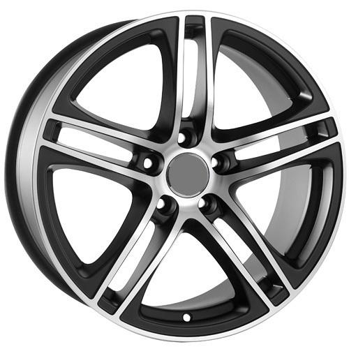 17" inch audi s4 s6 s8 a4 a6 a8 wheels rims matte black machined