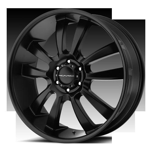 20" x 8.5" kmc km673 673 skitch black suburban avalanche 6x139.7 wheels rims