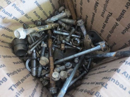 1994 kawasaki bayou 400 4wd atv used oem box of bolts nuts lot hardware