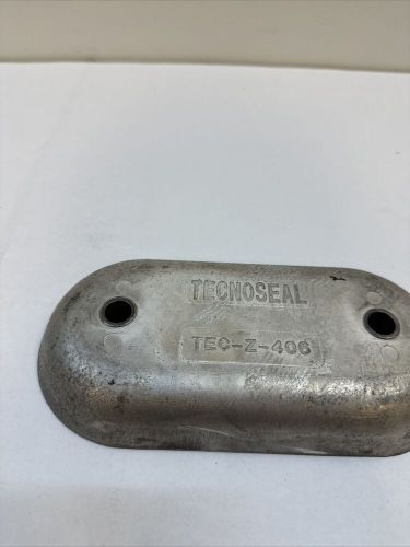 Tecnoseal z406 hull plate anode zinc 8.5&#034;x4.2&#034;x1.1&#034; #tec-z-406