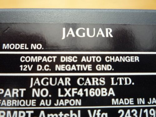 Jaguar xj xj40  xjr x300 xk8 daimler cd changer lxf4160ba