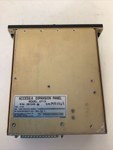 Technisonic industries model a711x p/n061249 audio controller expansion panel