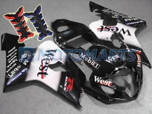 Free tank pad! injection fairing kit for suzuki gsx r 600 750  k4 04 05 gsxr af