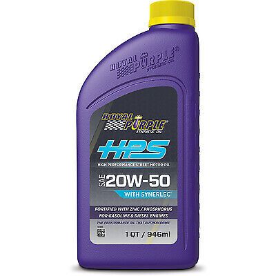 Royal purple 20w50 hps multi-grade oil 1 quart roy31250