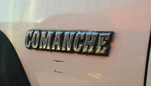 Jeep comanche - italicized fender emblem commanche 84 85 86 87 88 89 90 chrome 