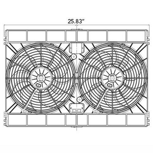 Spal high performance fans: 2va50-ap70/ll+ap72/ll/f-66a * 12&#034;p/12v/pksl dual