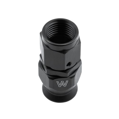 8× straight -6an female hose end fitting an6 swivel fuel -6 black