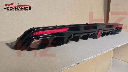 For mercedes s class s63 w222 amg f1 look rear diffuser gloss black 2013 2017 uk