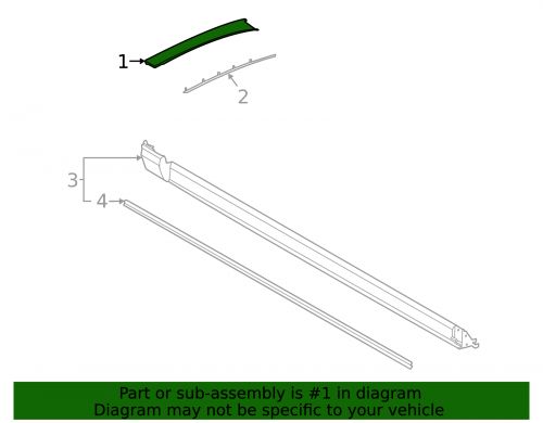 Genuine ford windshield molding m1pz-7803145-aa