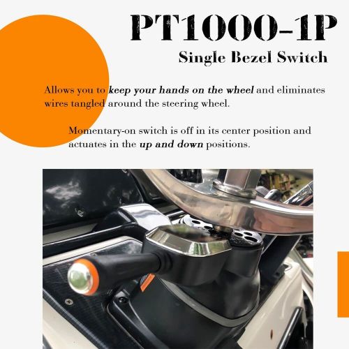 For seastar pro trim/jack plate control switch pt1000p-1p 2p steering helm mount