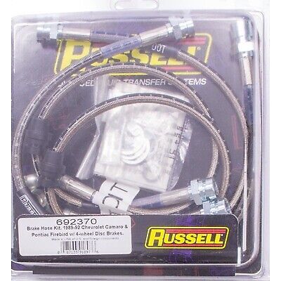 Russell front brake hose kit 89-92 camaro 692370