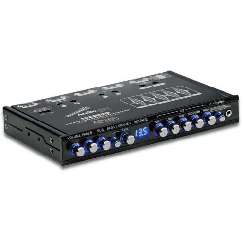 Audiopipe eq515dxp 5 band graphic equalizer with 9 volt line driver output- open