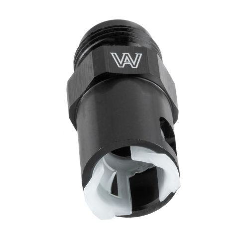 Black 1pc -an8 fuel adapter fitting to 5/16 gm quick connect ls w/thread female