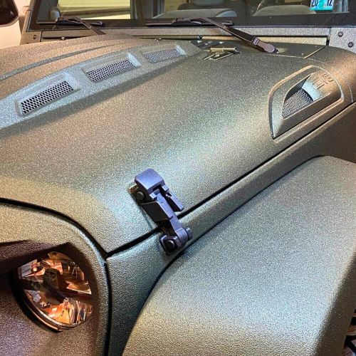 Latch locking hood catch for 2007-2018 jeep wrangler jk car auto replacement kit