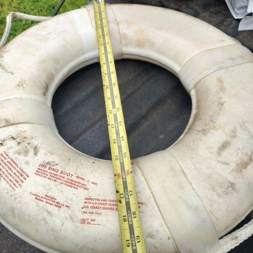 2 used -buoy life ring buoy 24&#034; diameter boat marine safety