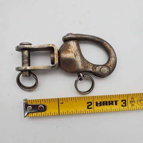 Wichard marine 3&#034; snap shackle w/ fork bail boat sailing gear halyard headsails