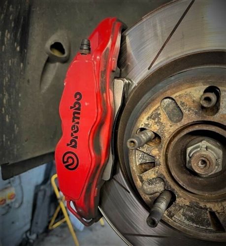 Titanium brake shims brembo caliper - megane mk3 &amp; mk43 rs