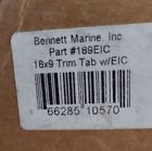 Bennett trim tab kit 18&#034; x 9&#034; w/electronic indicator control switch (189eic)