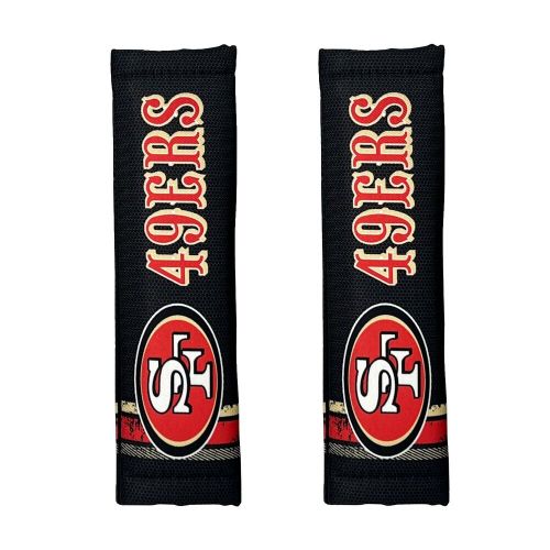 San francisco 49ers seatbelt shoulder pads protector universal car trucks pair