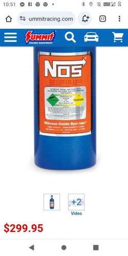 2.5lb nitrous oxide bottle brand new! nos nx zex nitrous bottle. metallic blue.