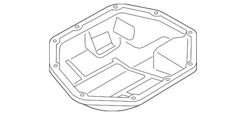 Genuine gm lower engine oil pan 19316034