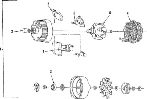 Genuine gm brush gen (w/handler) 1989719