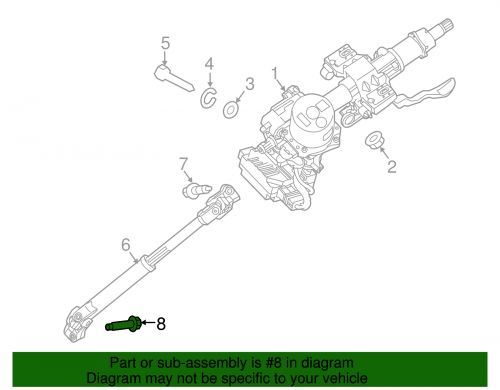 Genuine kia lower shaft lower bolt 56415-1m000