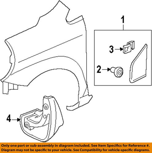 Honda oem 75490tk6a00 fender-corner molding