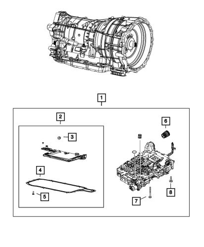 Genuine mopar transmission valve body &amp; control unit 68611157ab