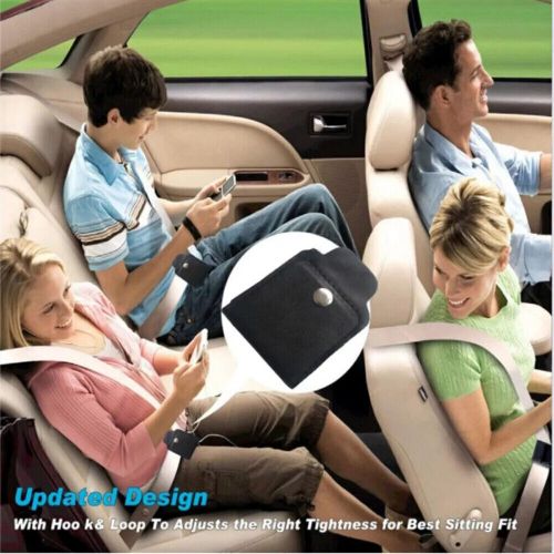 4pcs leatherauto seat belt adjuster anti-bump anti-choke belly squeeze protector