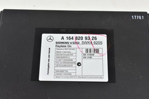 2007 mercedes-benz gl ml class keyless go module oem