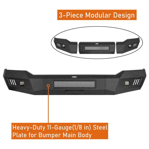 Hookeroad front rear bumper for toyota tundra 2007 2008 2009 2010 2011 2012 2013