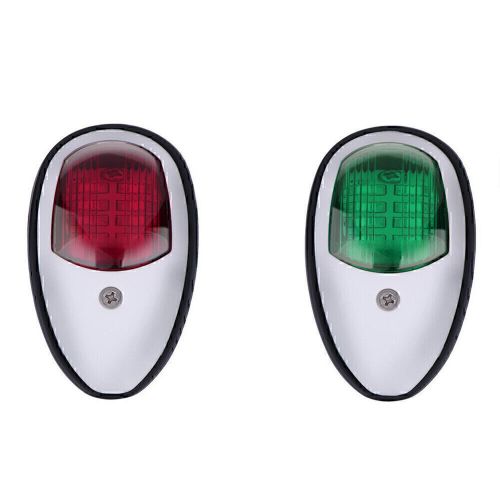 4pcs marine boat yacht red/green port starboard 12v led navigation signal light