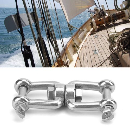 Swivel shackle universal 316 stainless steel rolling chain marine device fit