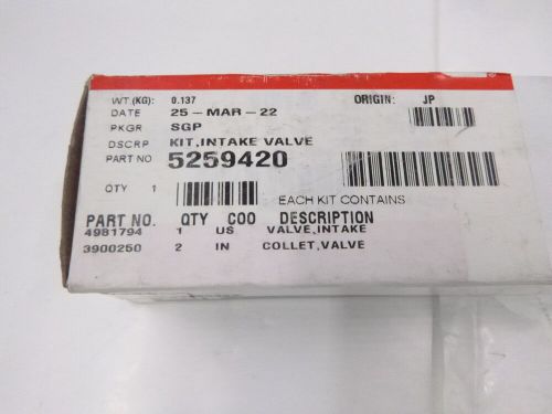 Genuine oem cummins 5259420 intake valve for isc 3093 3735 3366