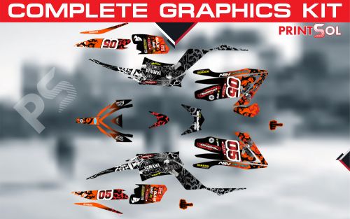 Yamaha raptor 700r 2013-2022 full graphics decals stickers kit