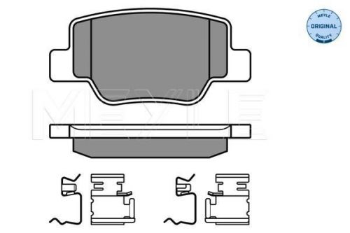 Meyle 025 249 2616/w brake pad set rear with accessories fits toyota verso