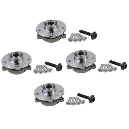 For audi a4 a6 a8 q5 s6 s7 b8 4g 2009-18 4x front &amp; rear wheel hub bearing kit