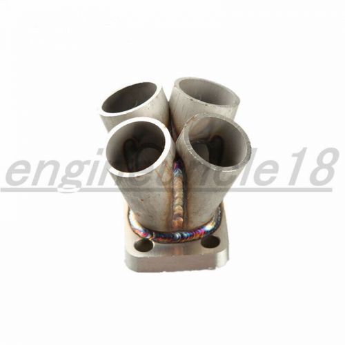 New 4-1 cylinder manifold header merge collector stainless steel t25 t28 flange