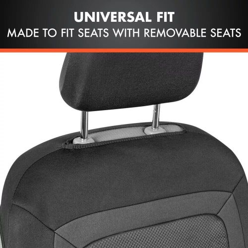 Motor trend sideless gray front car seat covers for car truck van suv universal